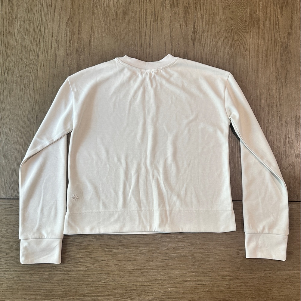 Athleta Seasoft Crewneck Sweatshirt Size XXS Bone - Picture 10 of 12